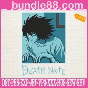 Adesivo Death Note Embroidery Design