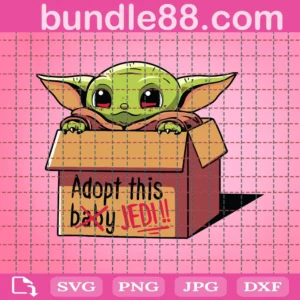 Adopt This Baby Jedi Svg