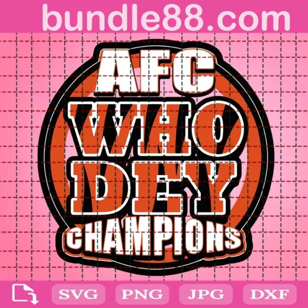 Afc Champions Who Dey Svg