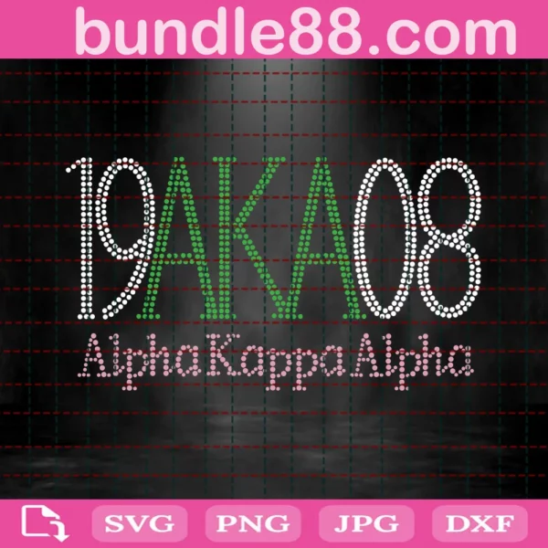 Aka 1908 Alpha Kappa Alpha Svg