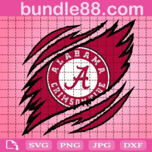 Alabama Crimson Tide Claws Svg