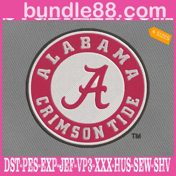 Alabama Crimson Tide Embroidery Machine