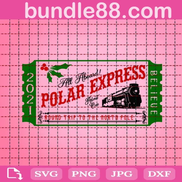 All Aboard Polar Express Svg