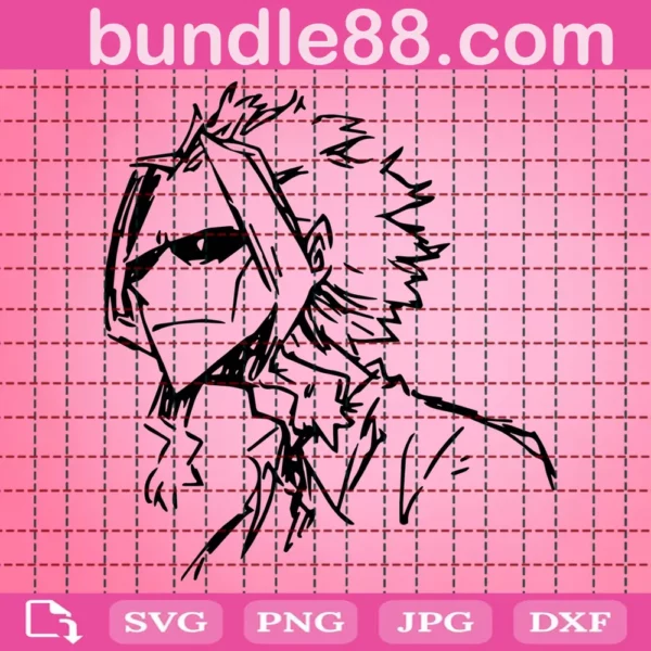 All Might Face Svg