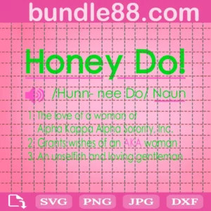 Alpha Kappa Alpha Honey Do Definition Svg
