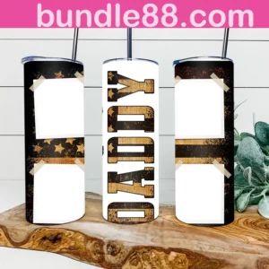 American Flag Daddy 20oz Tumbler Skinny