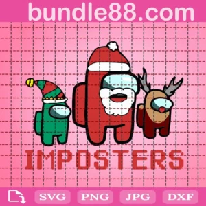 Among Us Imposters Christmas Svg