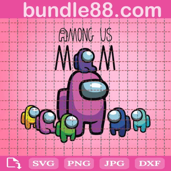 Among Us Mom Svg For Sublimation