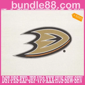 Anaheim Ducks Embroidery Files