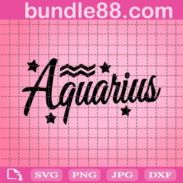 Aquarius Svg, Aquarius Birthday
