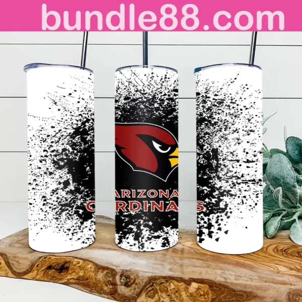 Arizona Cardinals Football 20oz Skinny Tumbler