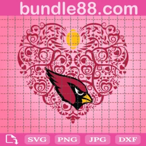 Arizona Cardinals Heart Svg