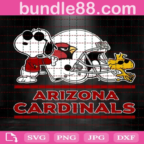 Arizona Cardinals Snoopy Svg