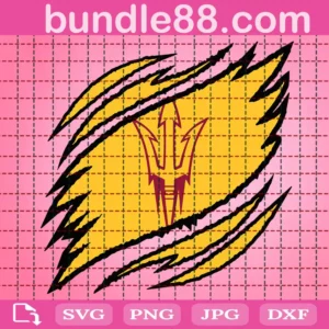 Arizona State Sun Devils Claws Svg