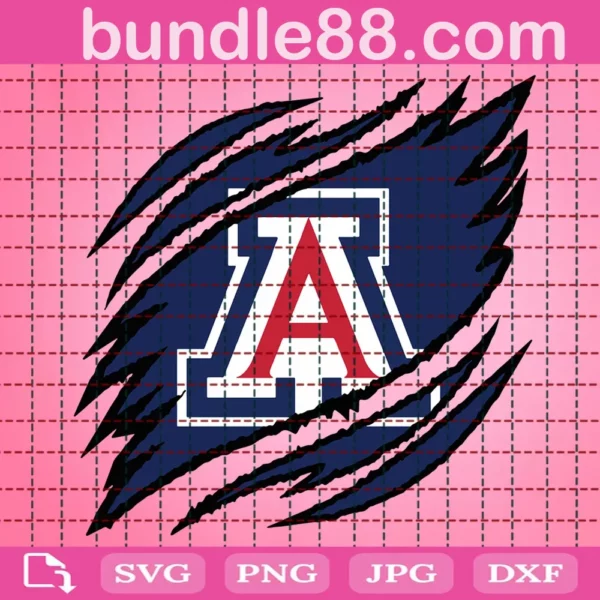 Arizona Wildcats Claws Svg