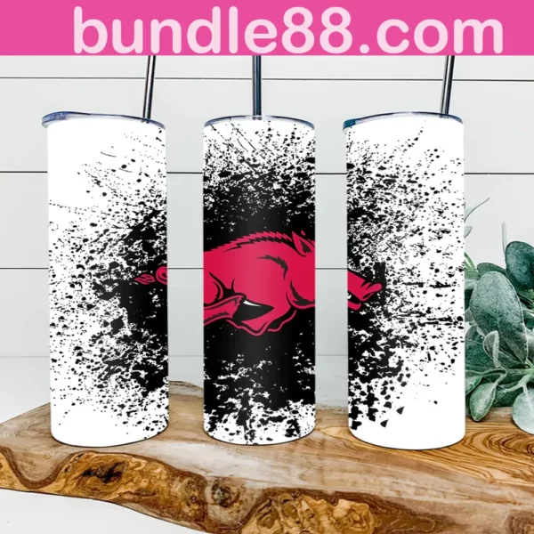 Arkansas Razorbacks Football 20oz Skinny Tumbler