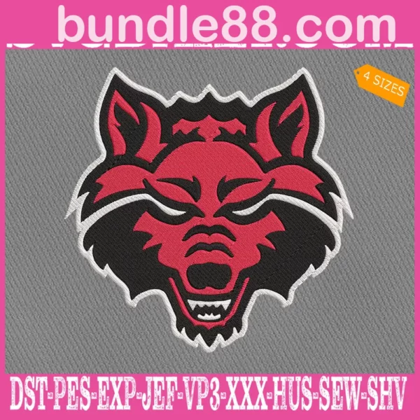 Arkansas State Red Wolves Embroidery Machine