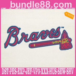 Atlanta Braves Logo Embroidery Machine