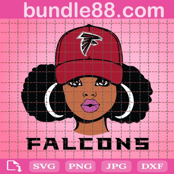 Atlanta Falcons Cheerleader Football Svg Files