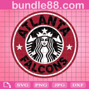 Atlanta Falcons Starbucks Logo Cup Wrap Svg