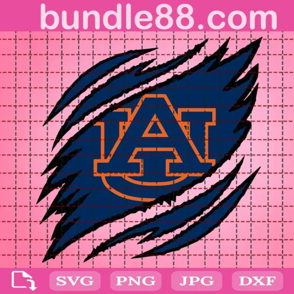 Auburn Tigers Claws Svg