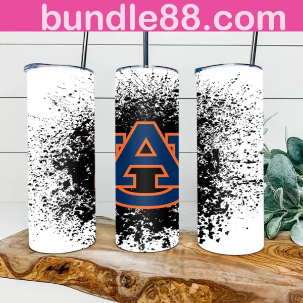 Auburn Tigers Football 20oz Skinny Tumbler