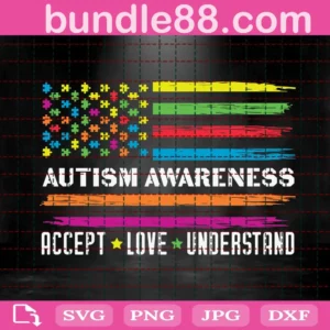 Autism Awareness Accept Love Understand Svg