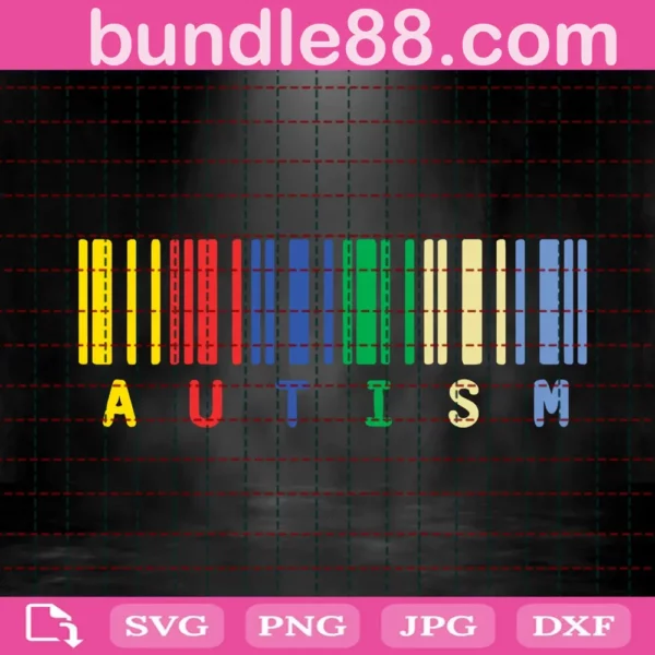 Autism Barcode Svg