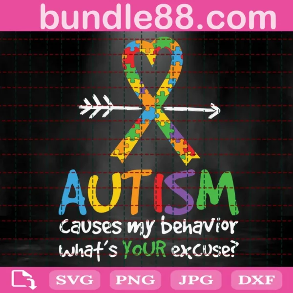 Autism Color Arrow Puzzle Svg