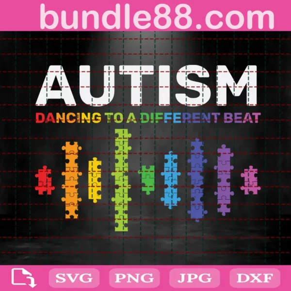 Autism Dancing To A Different Beat Svg