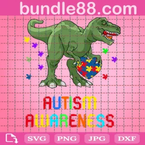 Autism Dinosaur Svg