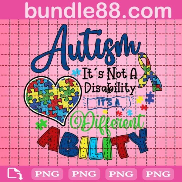 Autism It's Not A Disability Png