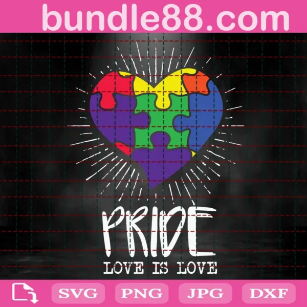 Autism Pride Love Is Love Svg