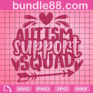 Autism Support Squad Svg