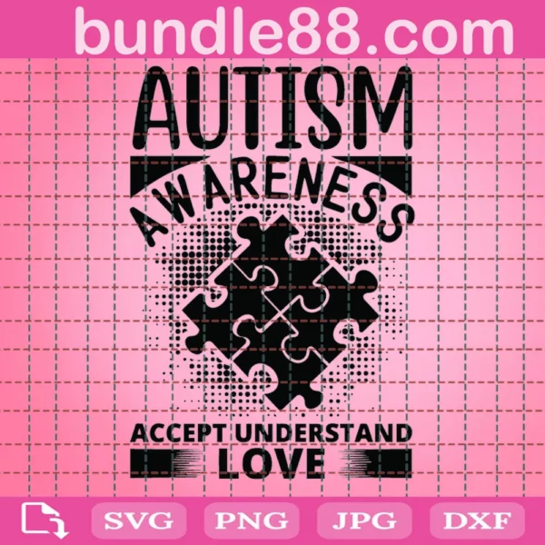 Autism Awareness Understanding &Amp; Acceptance Svg