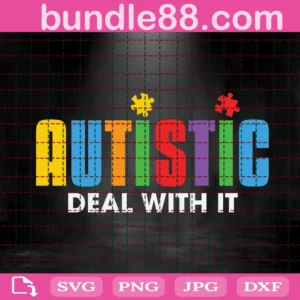 Autistic Deal With It Svg