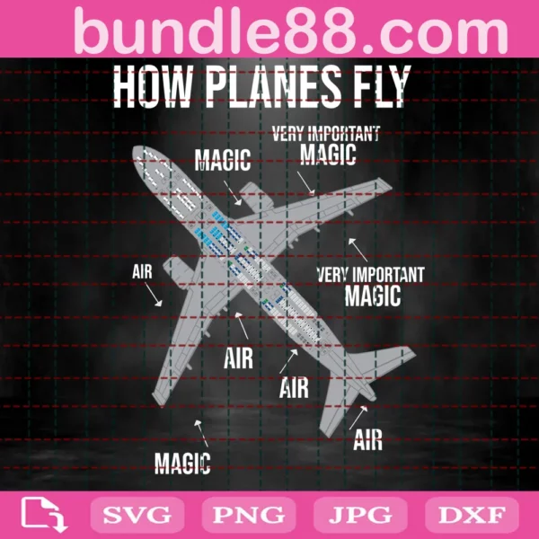 Aviation Svg, How Planes Fly Magic