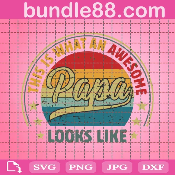 Awesome Papa Svg