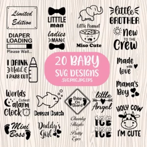 Bundle 20 Designs For Baby Kid Toddler png