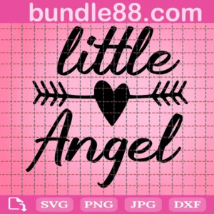 Little Angel Baby Kid Toddler Svg
