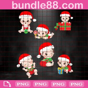 Baby Santa Claus Bundle Png