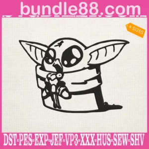 Baby Yoda Embroidery Files
