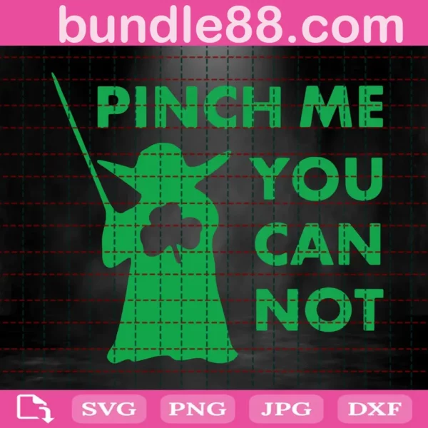 Baby Yoda Pinch Me You Will Not Svg