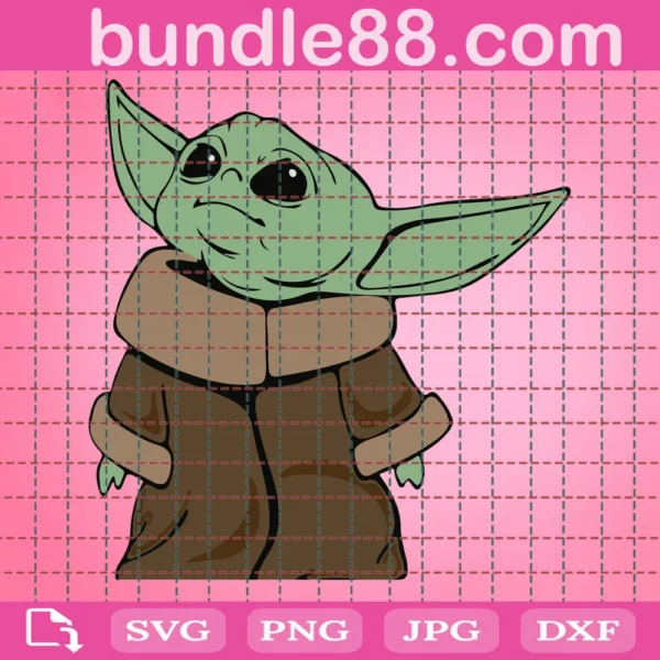 Baby Yoda Svg, | Baby Yoda Clipart For Cricut And Silhouette
