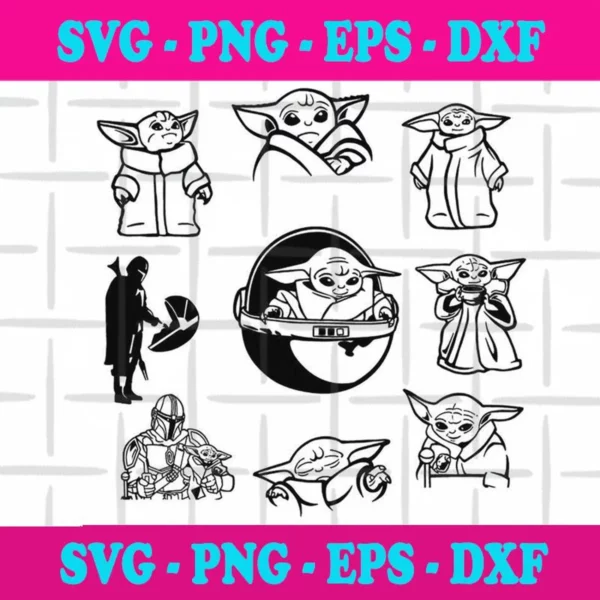 Baby Yoda Svg, Baby Yoda Svg Files For Cricut