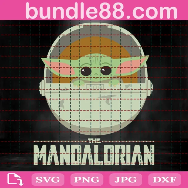 Baby Yoda The Mandalorian Svg