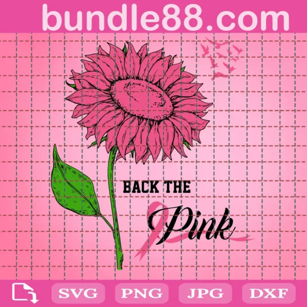 Back The Pink Svg