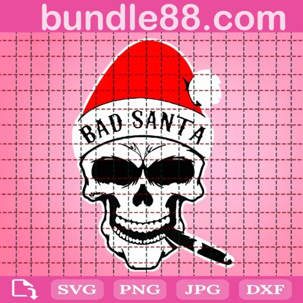 Bad Santa Svg, Christmas Santa Svg