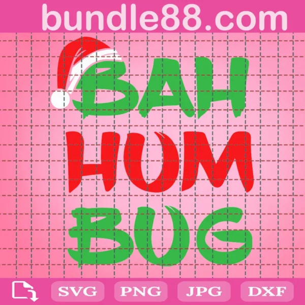 Bah Humbug, Funny Christmas Svg