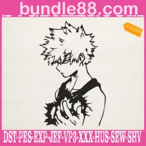 Bakugo Katsuki Embroidery Design